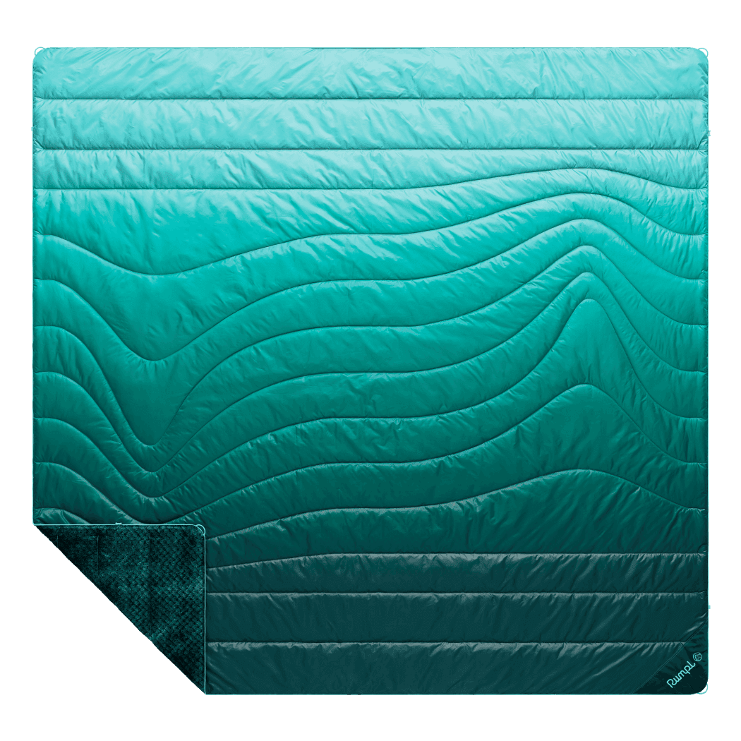 Fleece Puffy 2 Person Blanket - Jade Fade