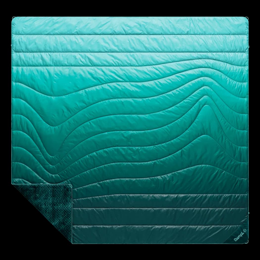 Fleece Puffy 2 Person Blanket - Jade Fade