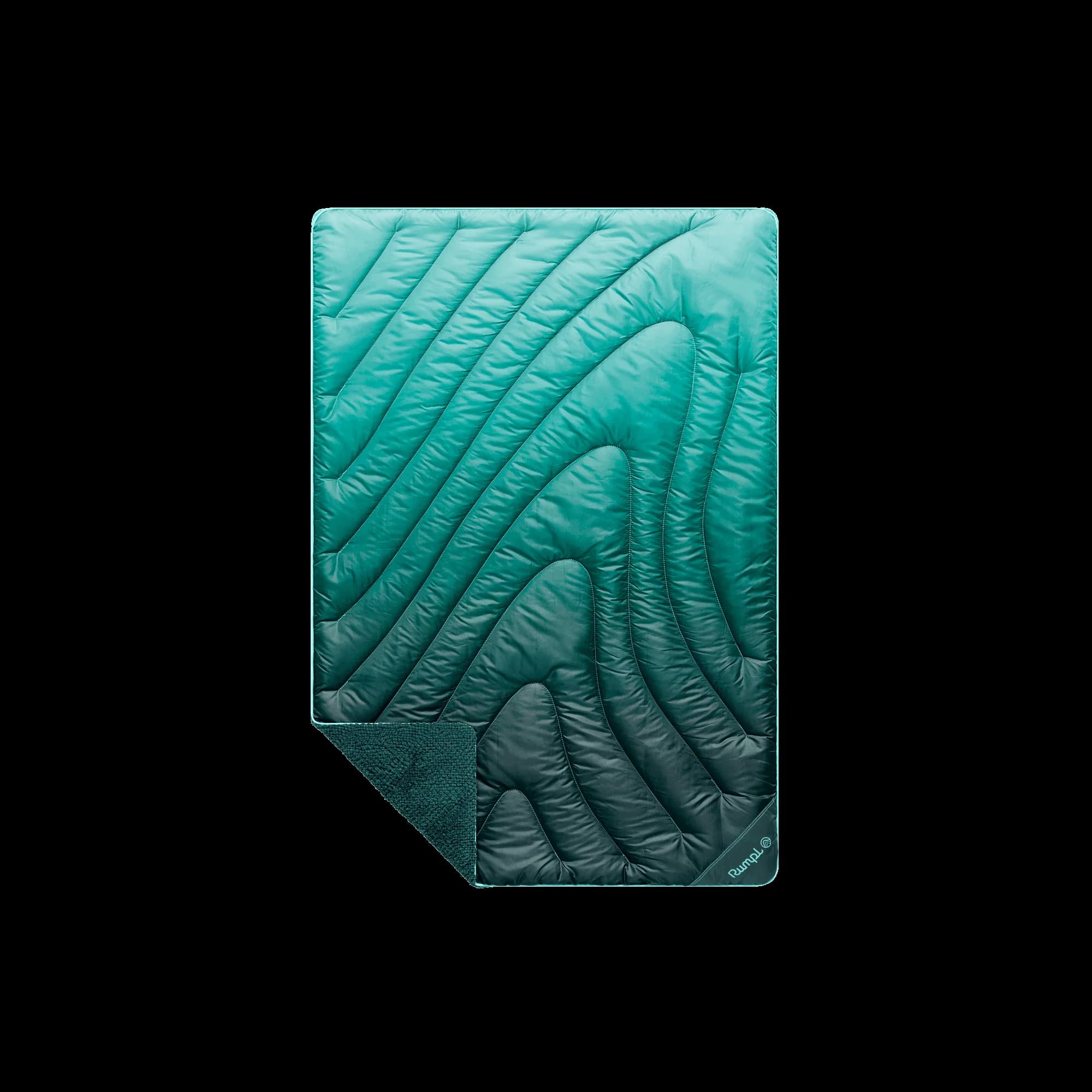 Fleece Puffy Mini Blanket - Jade Fade