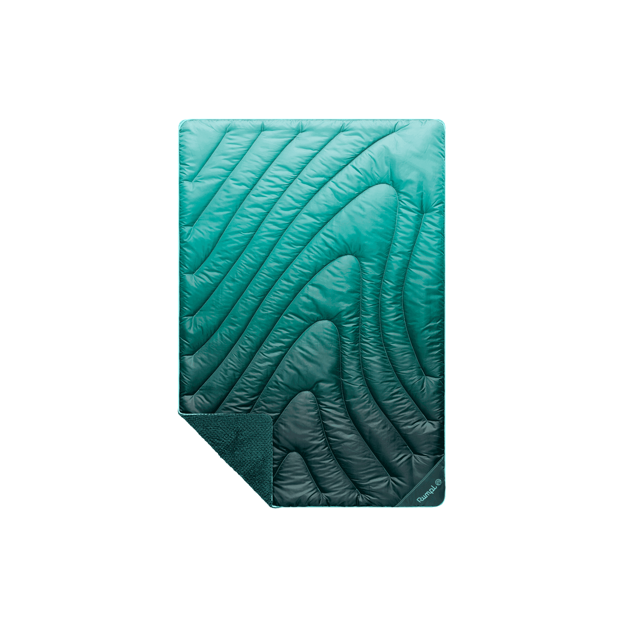 Fleece Puffy Mini Blanket - Jade Fade