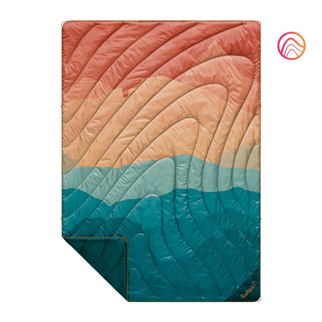 Original Puffy Blanket - Rocky Mountain Sunset Fade - Custom