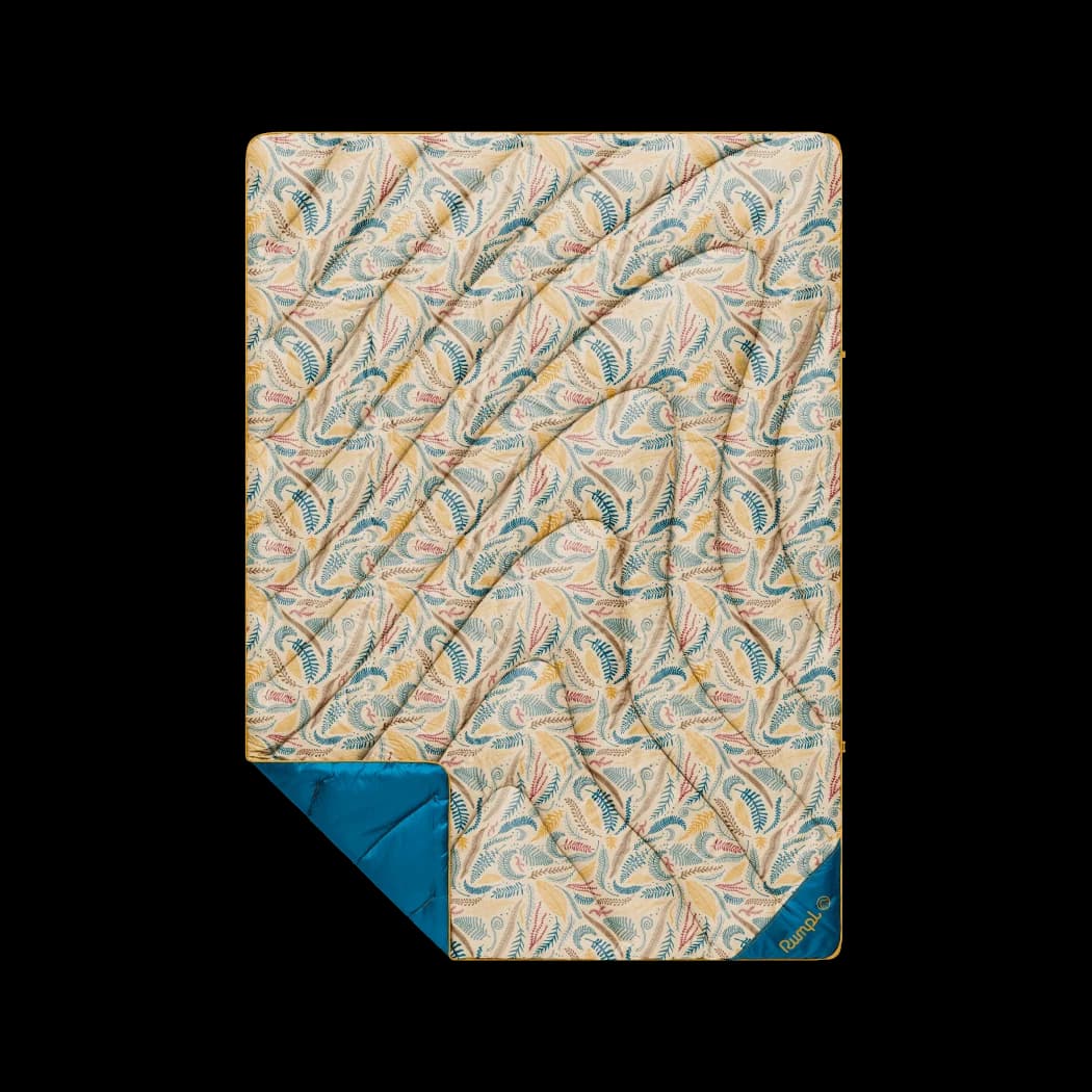 Original Puffy Throw Blanket - Mustard Fern