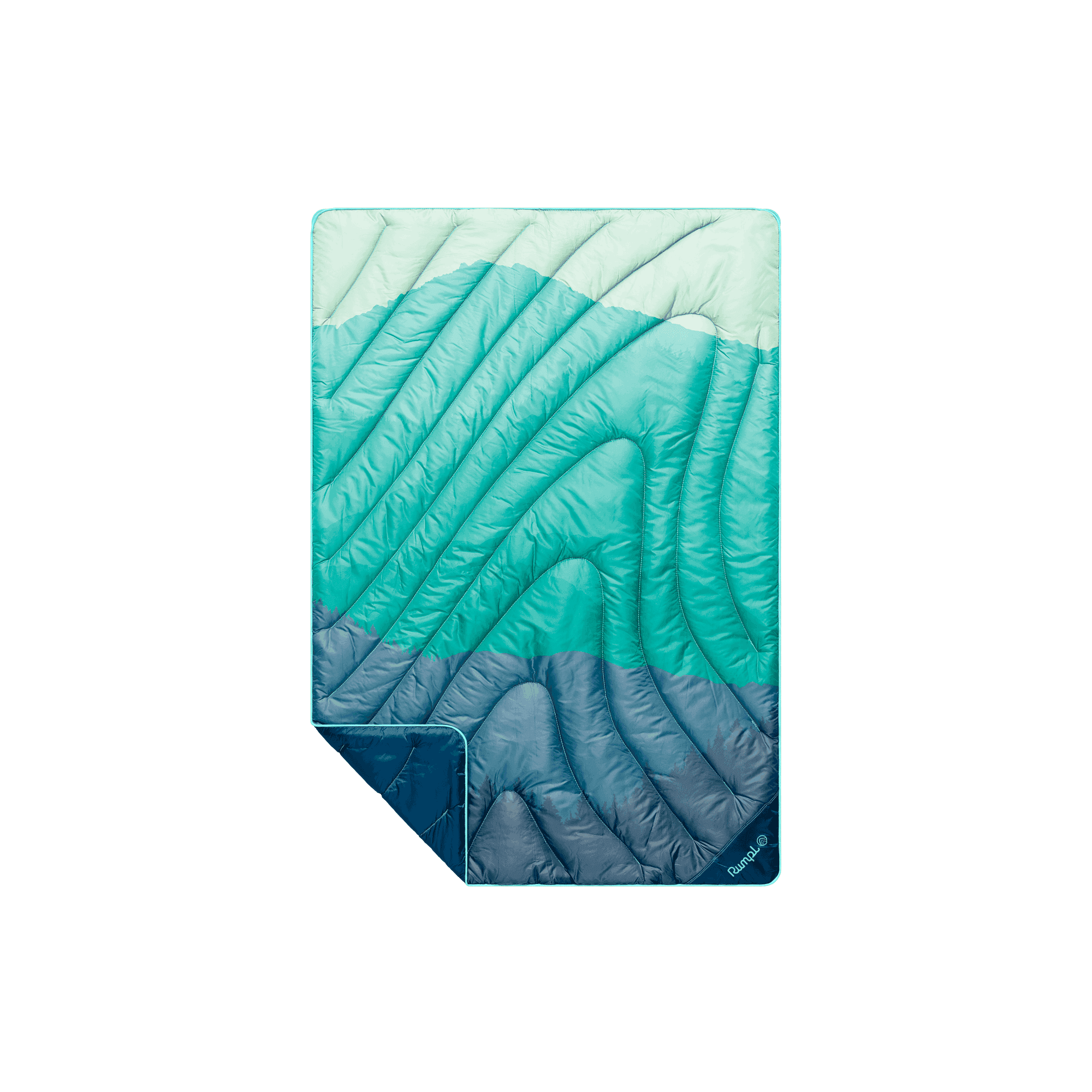 Original Puffy Mini Blanket - Seascape Ridge Mountains