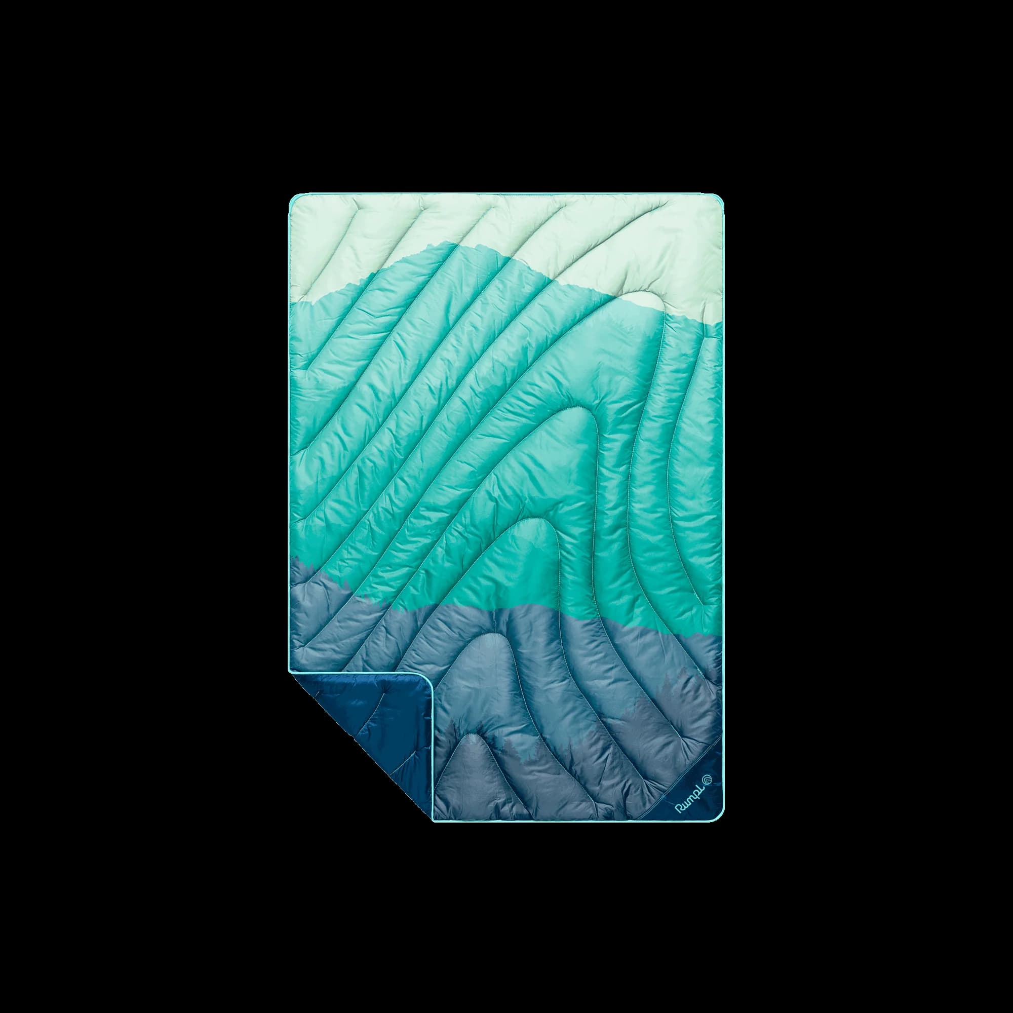 Original Puffy Mini Blanket - Seascape Ridge Mountains