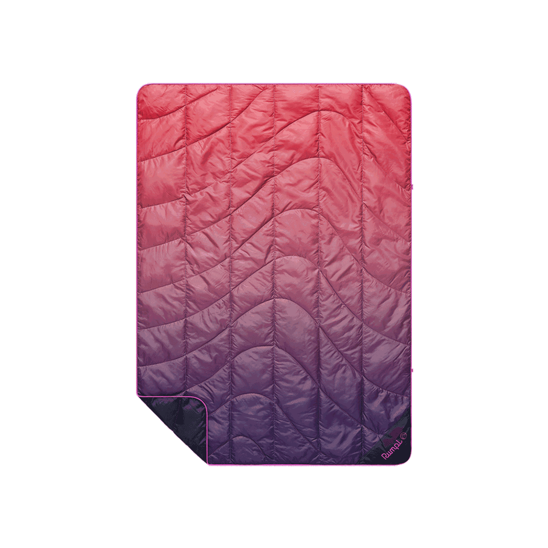Travel Puffy Blanket - Berry Fade