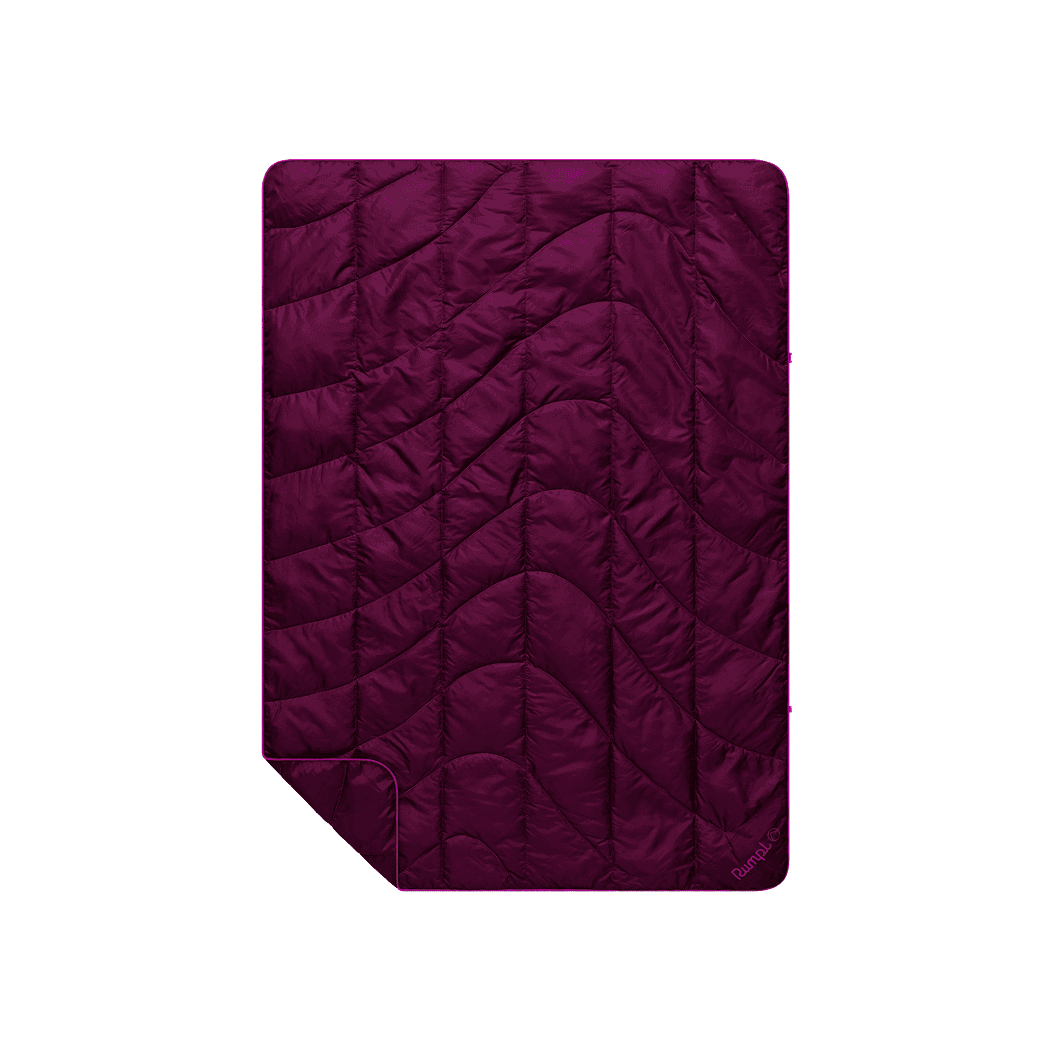 Travel Puffy Blanket - Plum