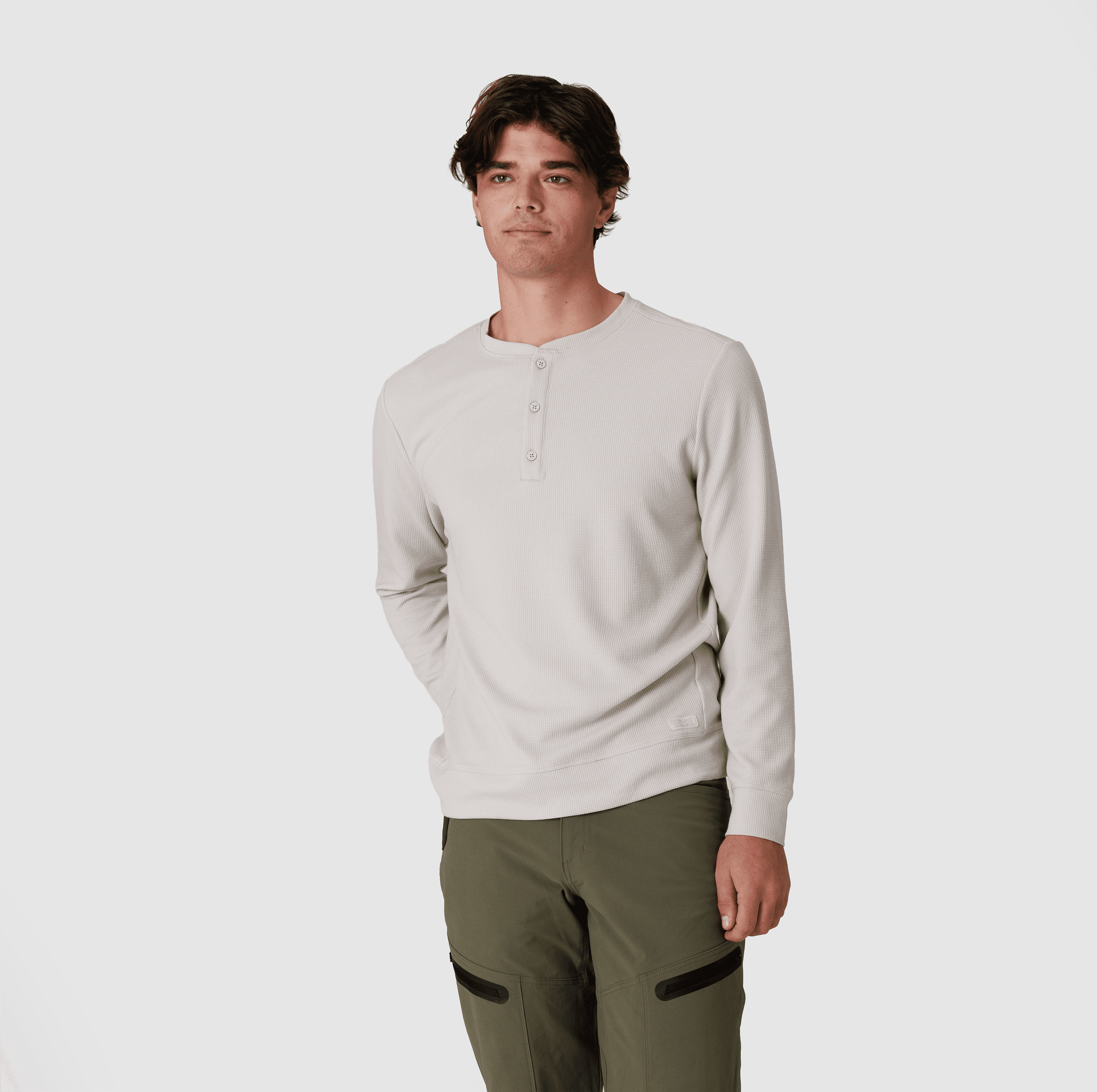 Men's Eclipse Waffle Long Sleeve Henley